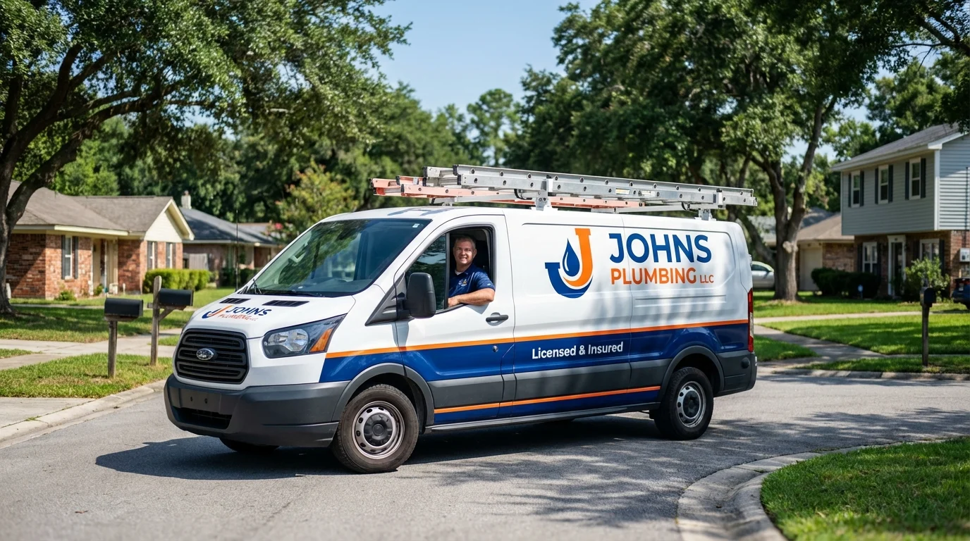 Johns Plumbing LLC service van in Towaoc, CO